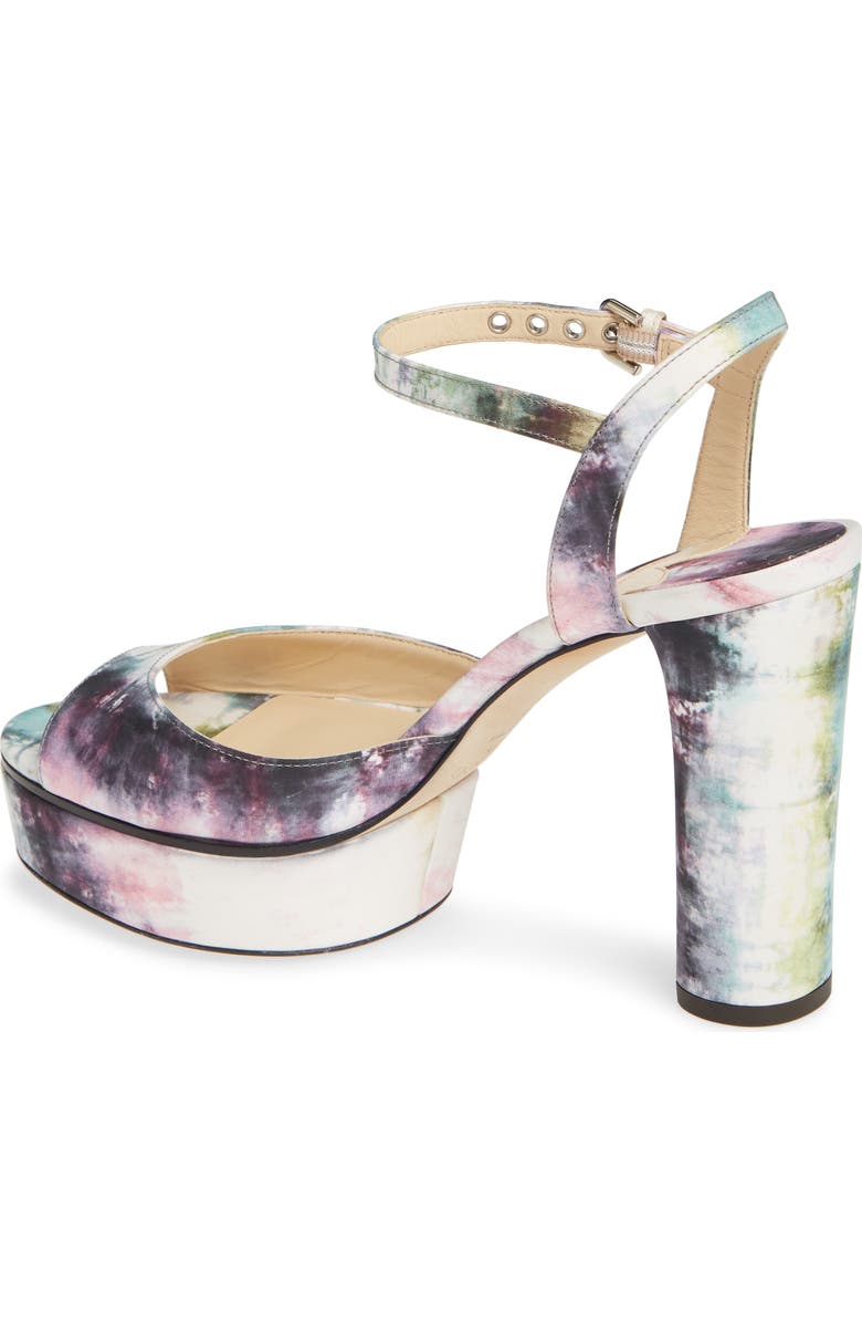 Jimmy Choo Peachy Tie Dye Platform Sandal, Alternate, color,