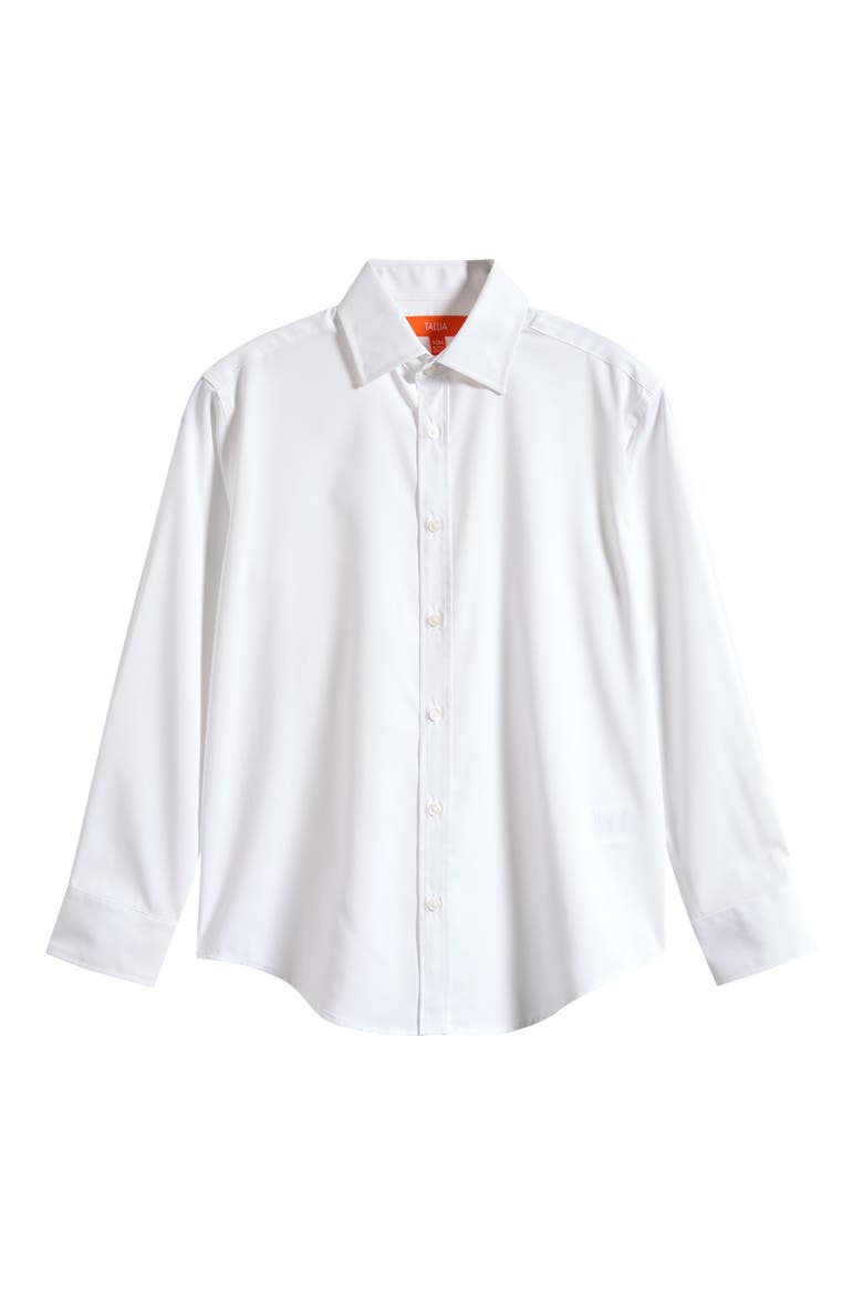 Kids' Button-Up Shirt, Main, color, WHITE