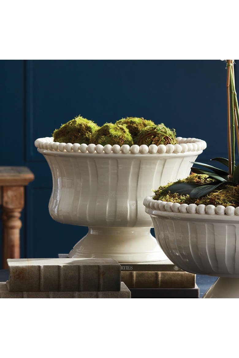 Coletta Decorative Footed Bowl, Alternate, color, White