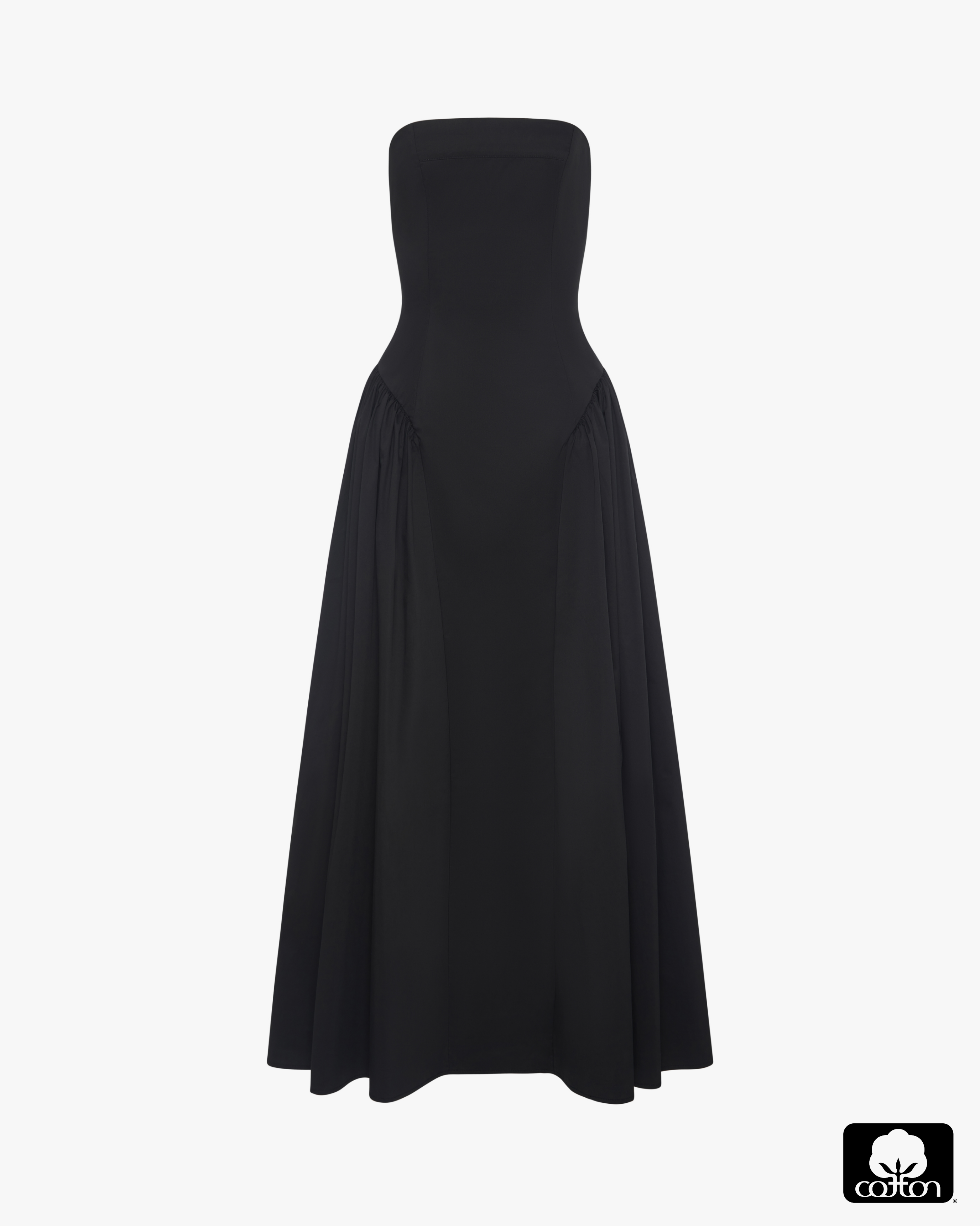 Strapless Corset Ruched Dress - image 2