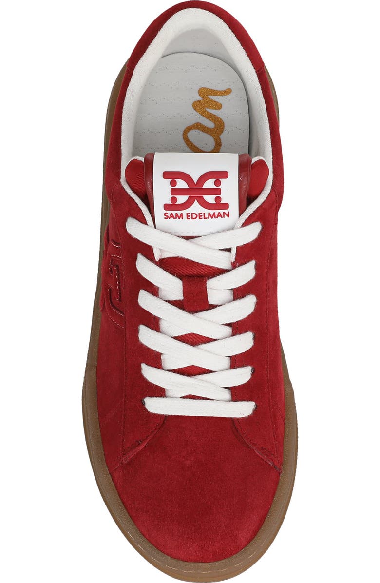 Sam Edelman Rhea Platform Sneaker, Alternate, color, Red Scarlet