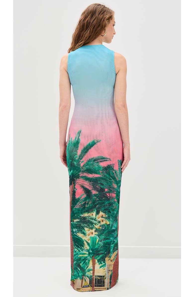 Dur Doux Miami Maxi Dress, Alternate, color, Miami Palm Print