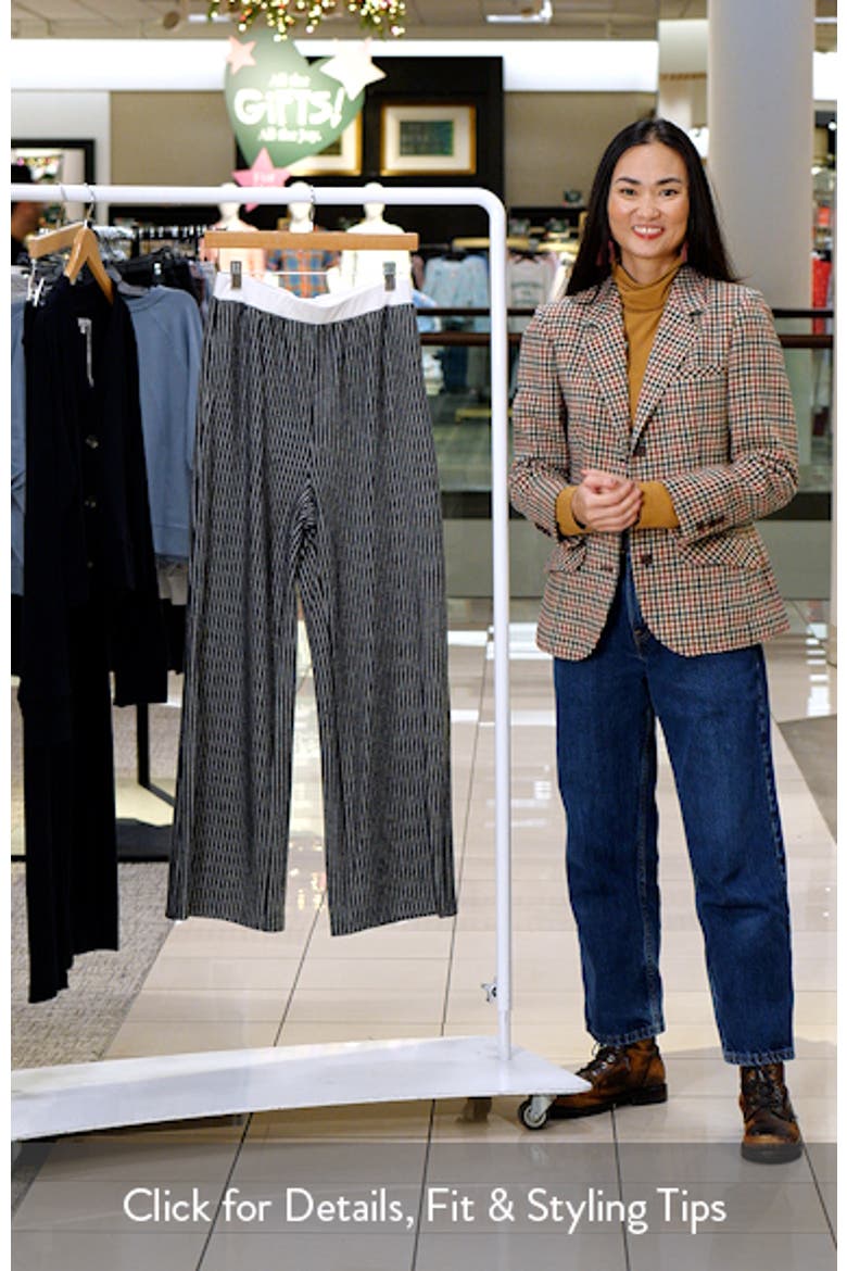 Stripe Wide Leg Knit Pants video