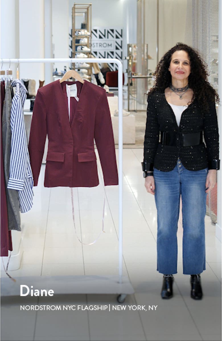 Theodora Stretch Cotton Blend Twill Blazer, sales video thumbnail