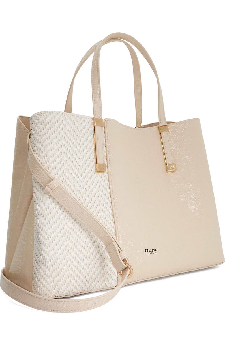 Dune London Dorry Faux Leather Tote, Alternate, color,