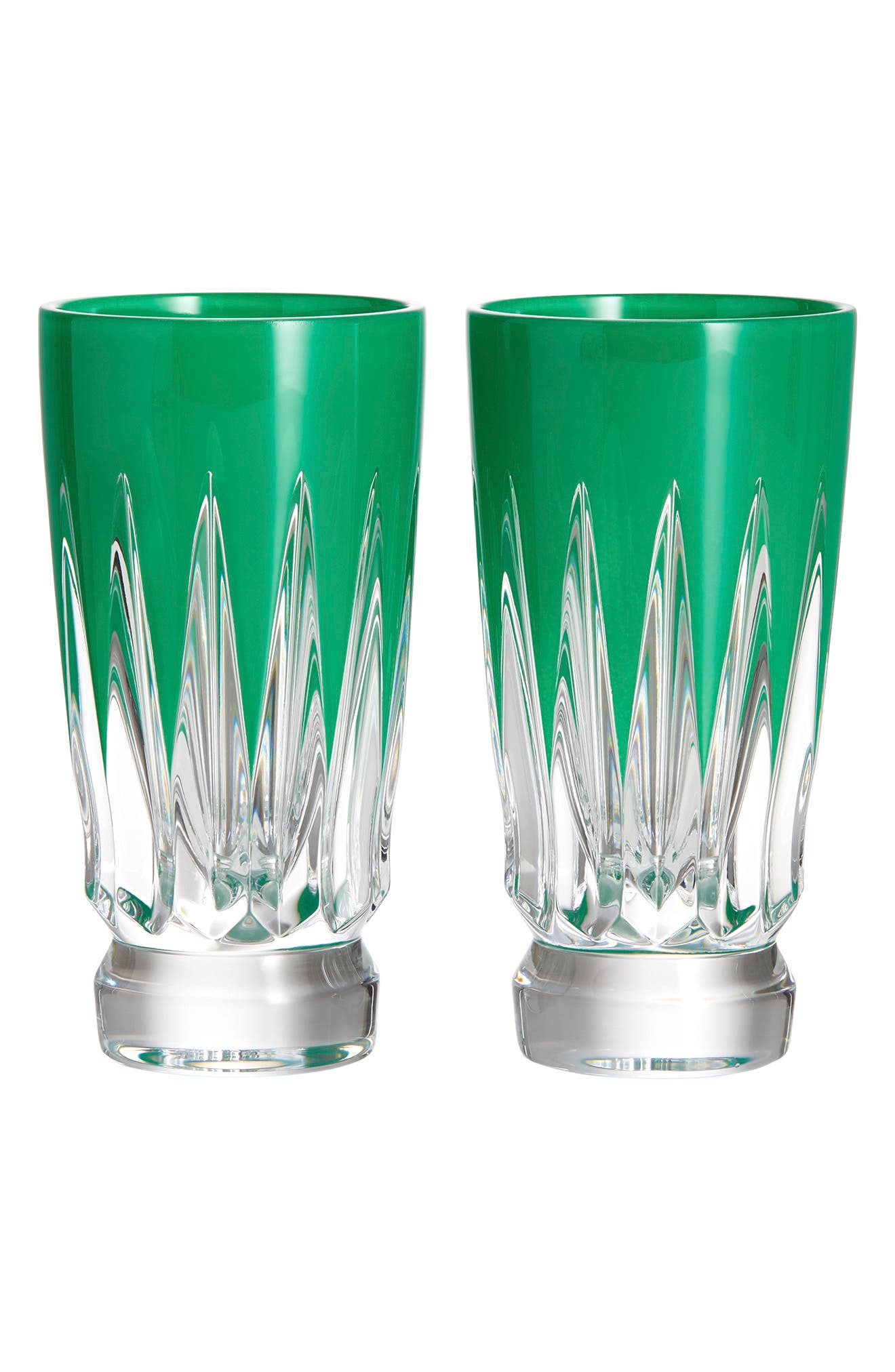 Waterford New Year Firework Set of 2 Shot Glasses in Green 