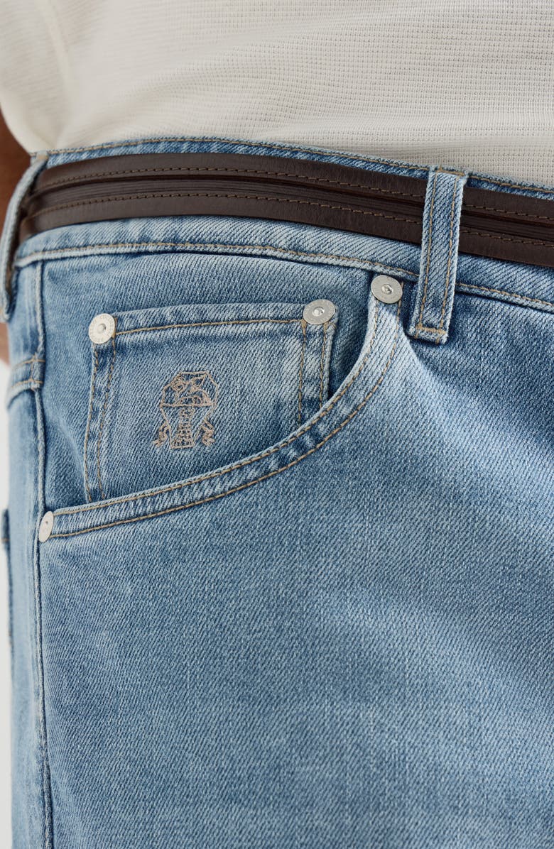 Brunello Cucinelli Comfort denim trousers, Alternate, color, Light Denim