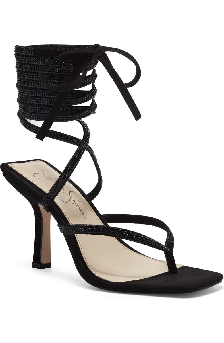 Jessica Simpson Kelsa Ankle Tie Thong Sandal, Main, color,