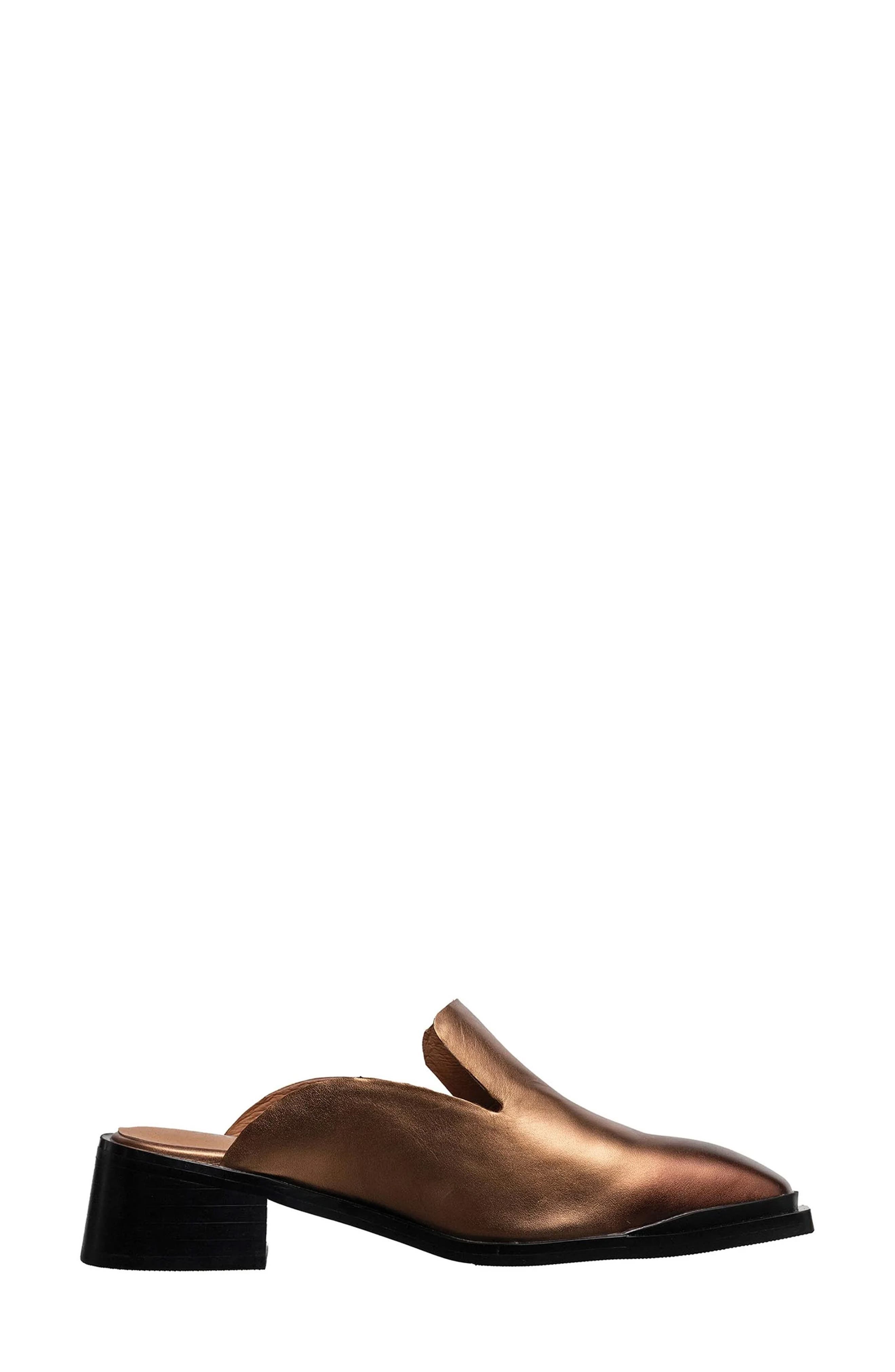Harmony Leather Mule, Alternate, color, BRONZE