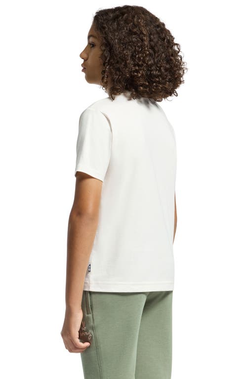 Shop Psycho Bunny Kids' New Castle Embroidered Pima Cotton Graphic T-shirt In Ecru