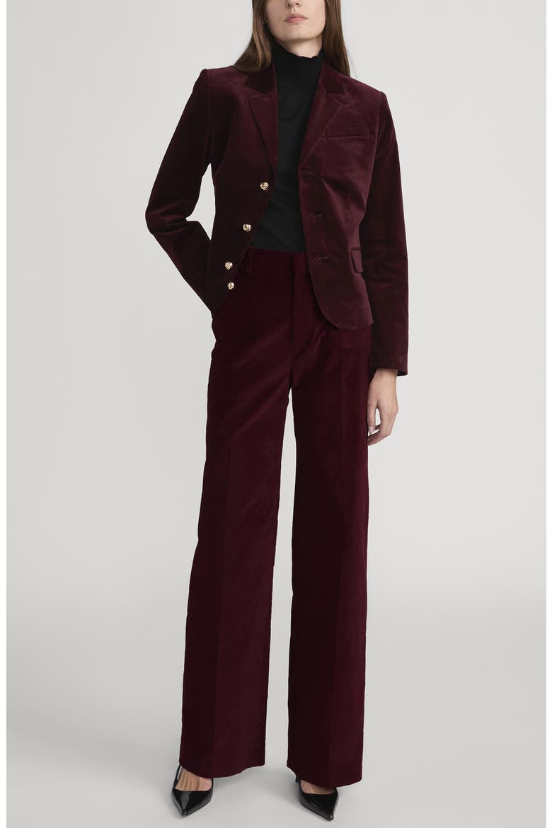 The Velvet Smart Blazer, Alternate, color, CABERNET