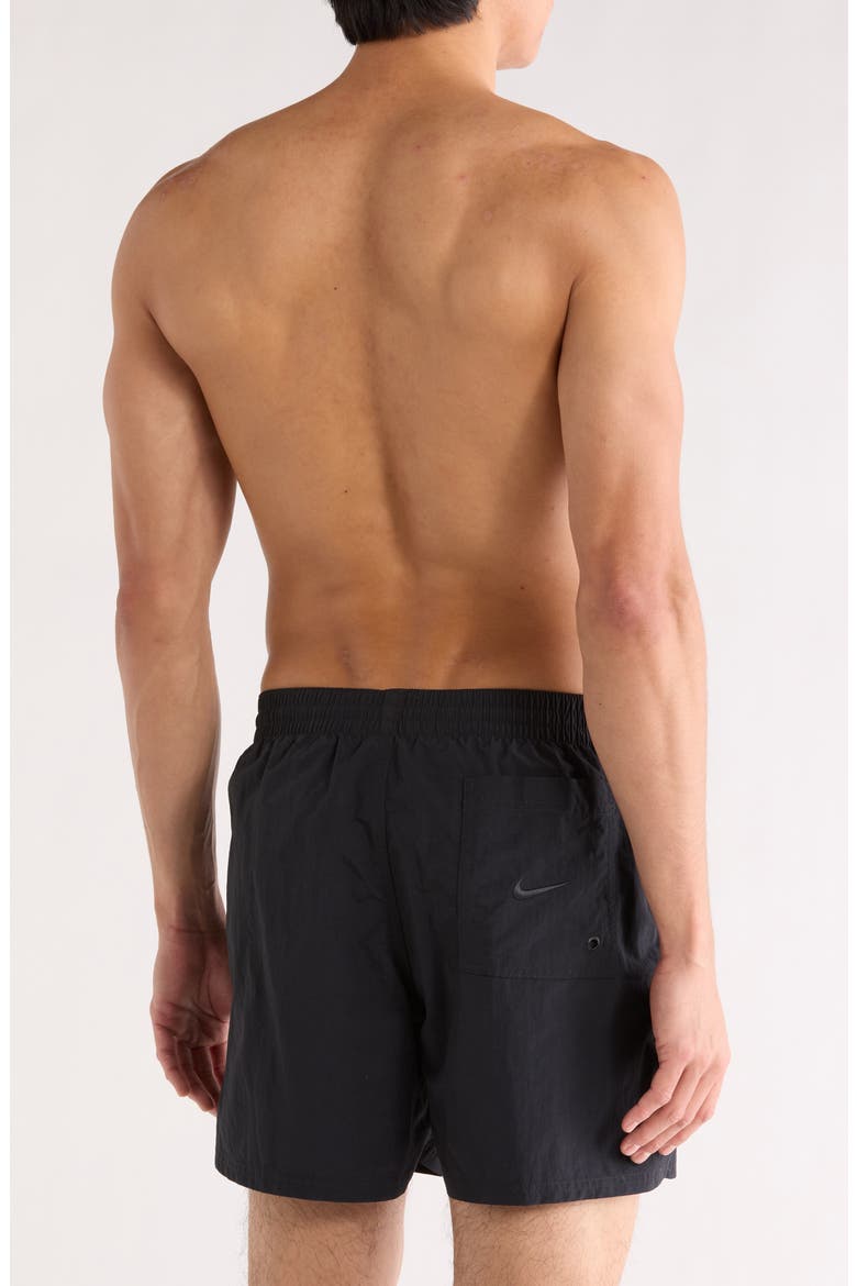 5-Inch Volley Swim Trunks, Alternate, color, BLACK