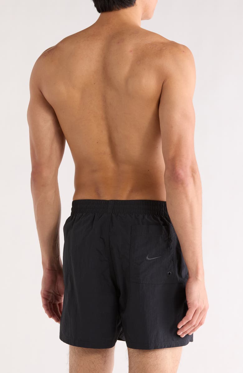 Nike 5-Inch Volley Swim Trunks, Alternate, color, Black