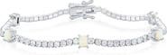 SIMONA Opal & Cubic Zirconia Tennis Bracelet
