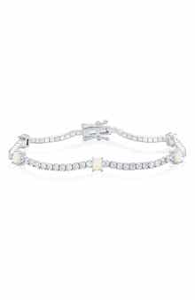 SIMONA Opal & Cubic Zirconia Tennis Bracelet