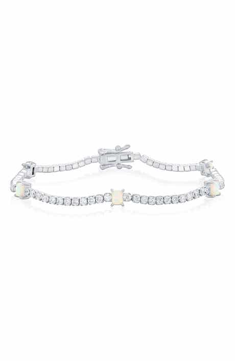 SIMONA Opal & Cubic Zirconia Tennis Bracelet