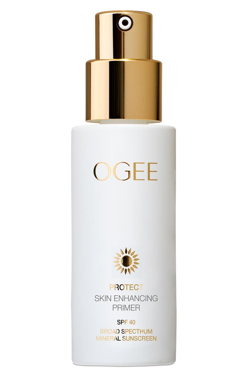 OGEE Skin Enhancing Primer Broad Spectrum SPF 40 Mineral Sunscreen Moisturizer, Main, color, Pink