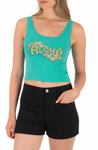 Hurley Aloha Scoop Neck Crop Tank