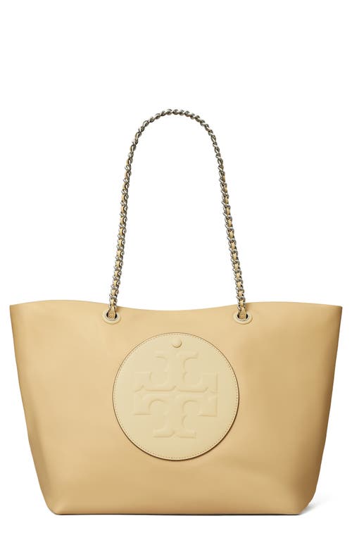Tory Burch Ella Chain Zip Tote In Nude