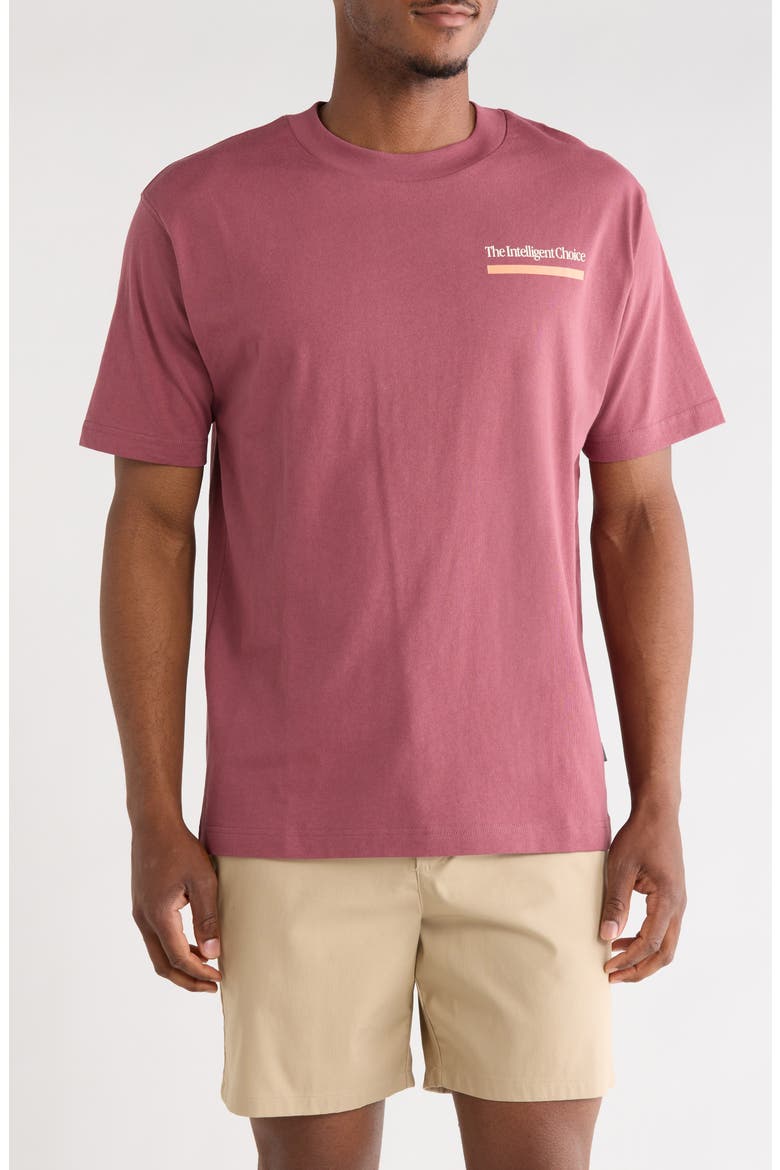 Athletics Intelligent Choice Cotton Graphic T-Shirt, Main, color, WASHED BURGUNDY