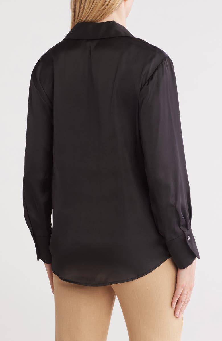 T Tahari Collared Button-Up Shirt, Alternate, color,