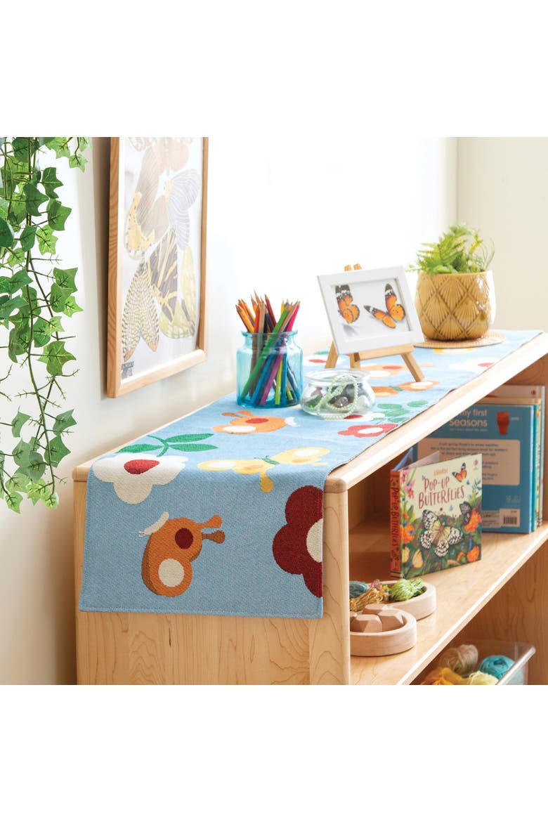 Flutter Decorative Runner, Alternate, color, Blue