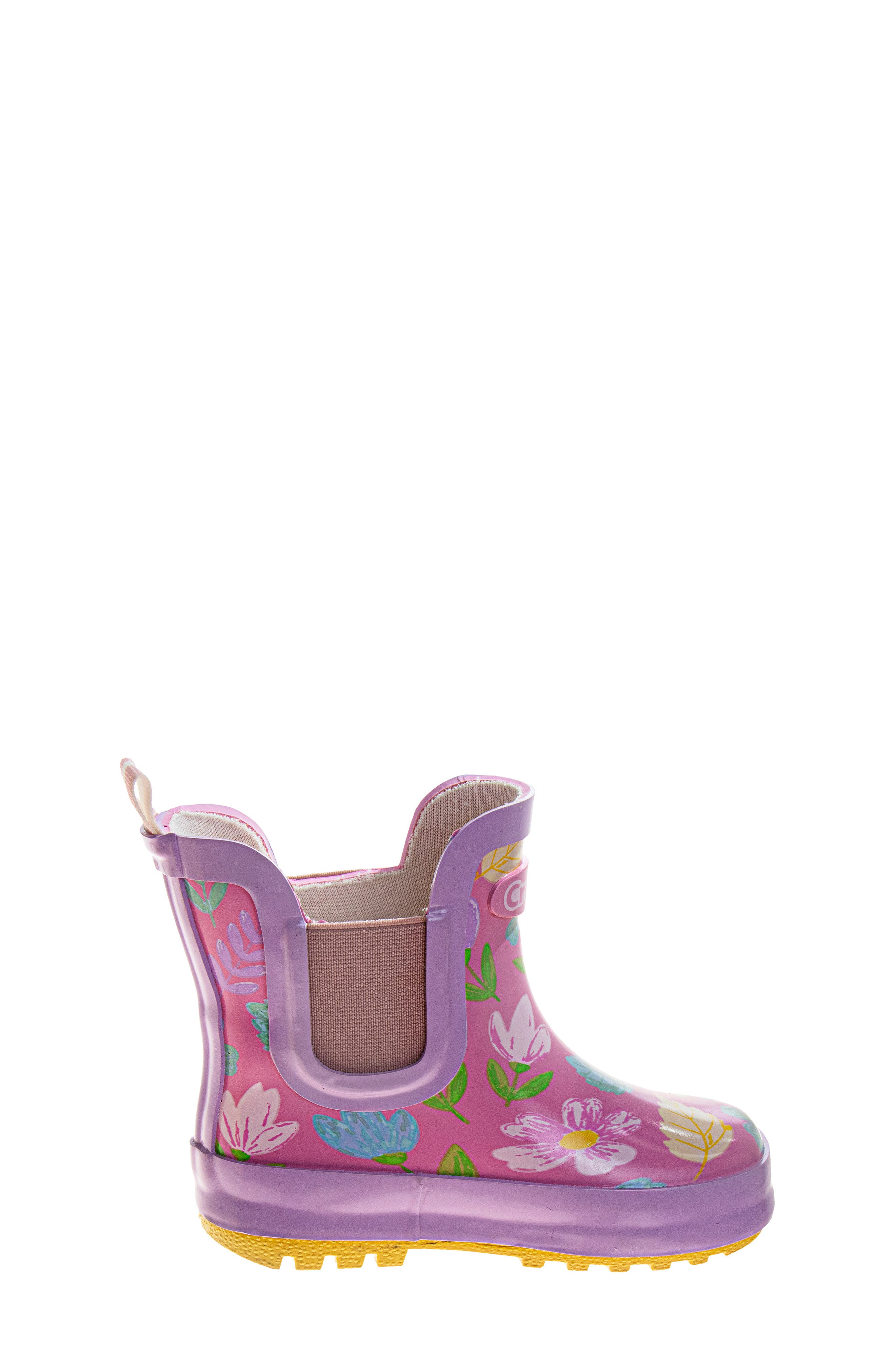 Kids' Floral Rain Boot, Alternate, color, LILAC/PINK