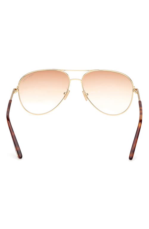 Tom Ford Clark 59mm Gradient Pilot Sunglasses