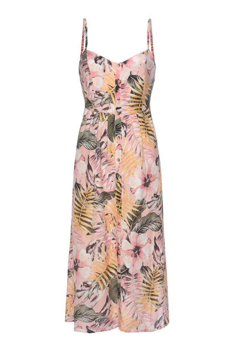 Button Up Panel Dress, Alternate, color, Multi Print