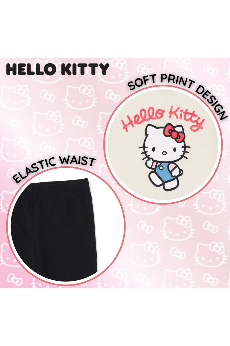 Fleece Sweatshirt and Flared Leggings Set, Alternate, color, Hello Kitty Ivory