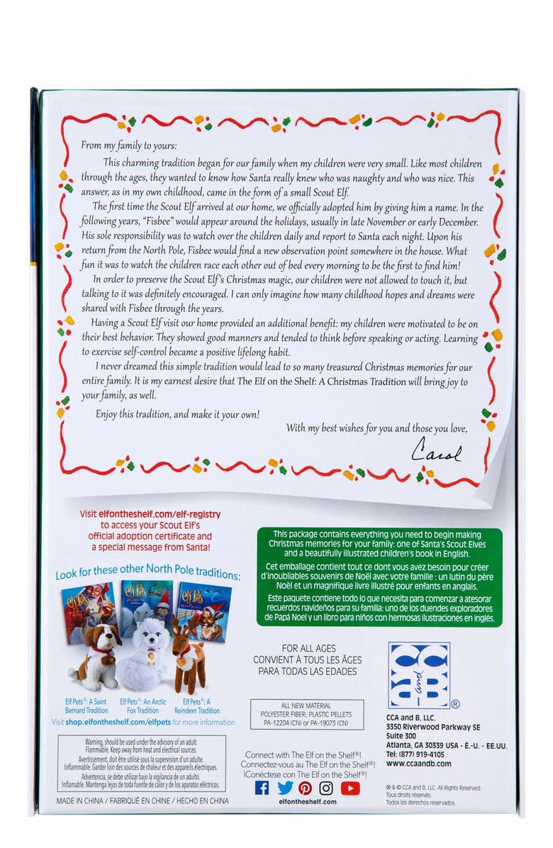 Elf on the Shelf Girl Elf & Book Set, Alternate, color,