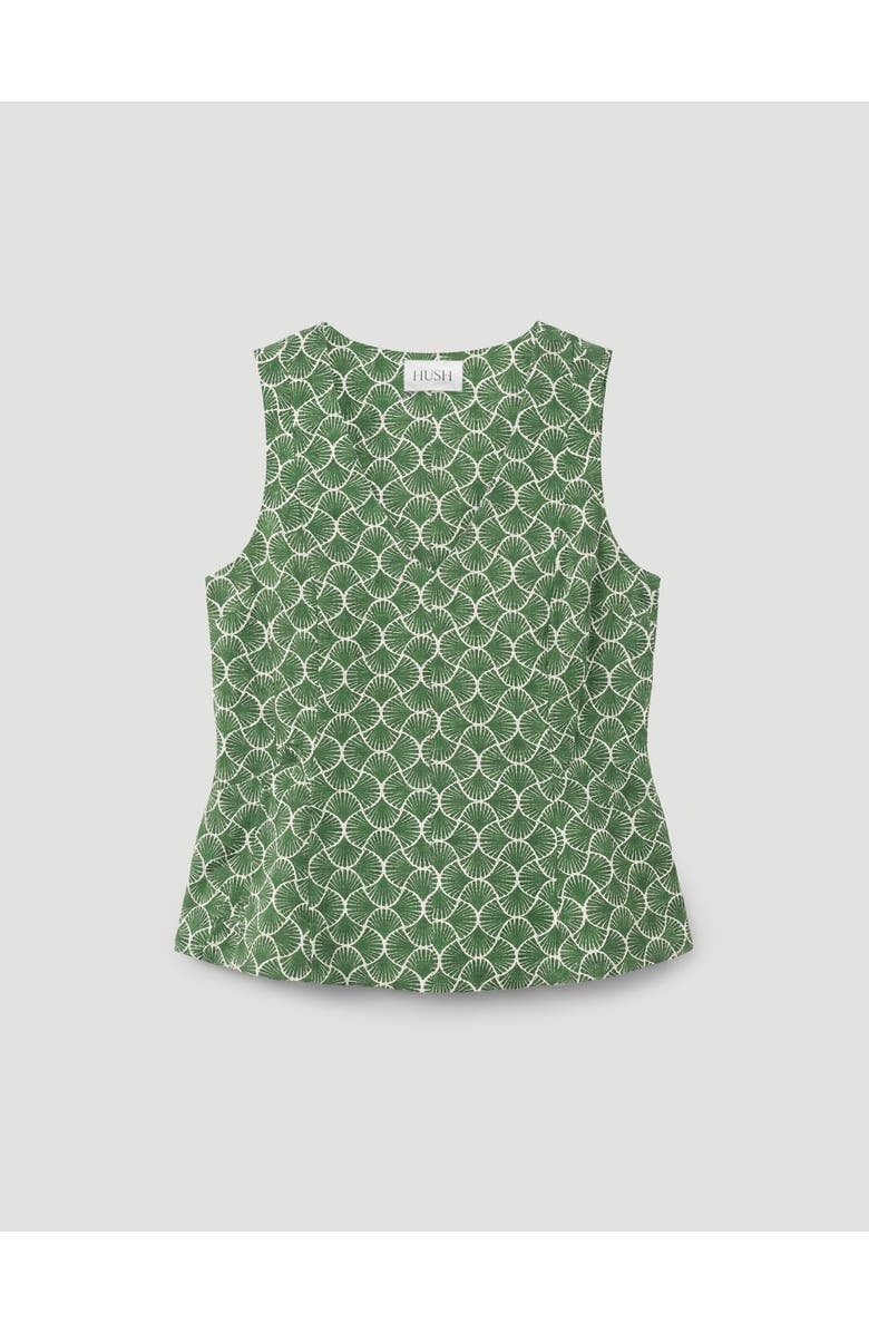 Hush Sybil V-Neck Air Flow Godet Top, Alternate, color, Seashell Green