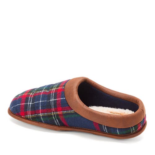 Dearfoams Asher Marled Knit Clog Slipper In Blue