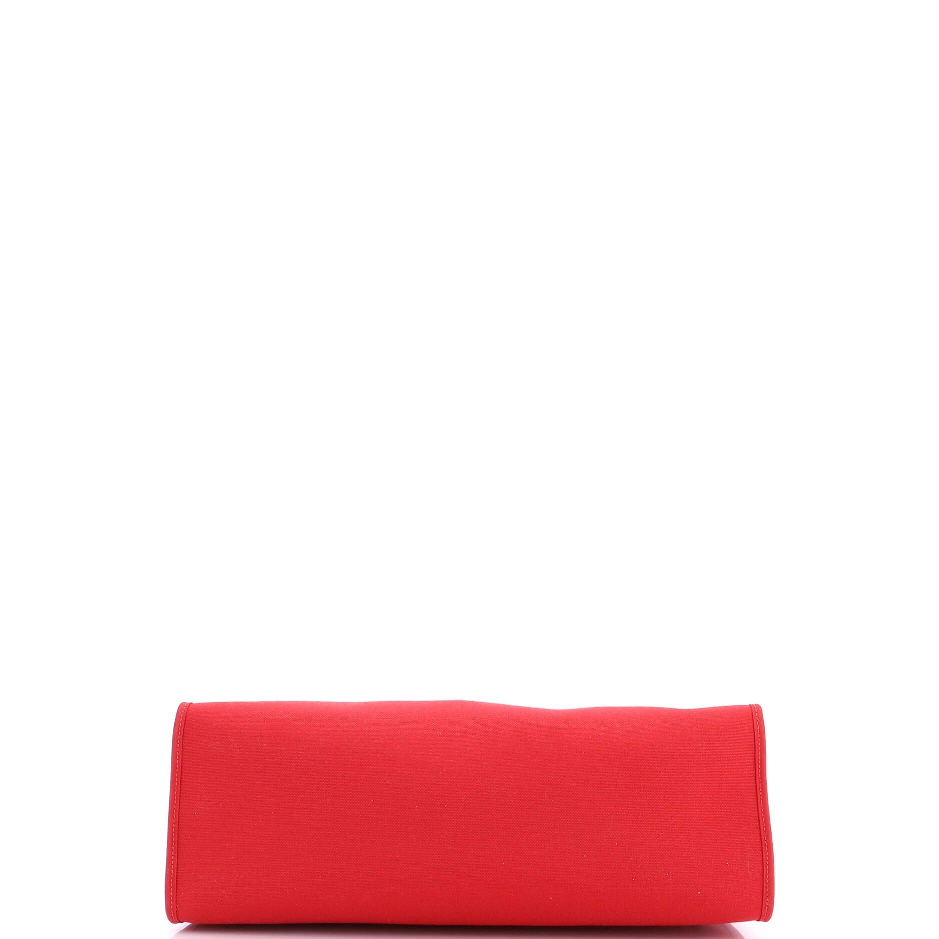 Pre-Owned Hermes Herbag Zip Leather and Toile 39, Alternate, color, 