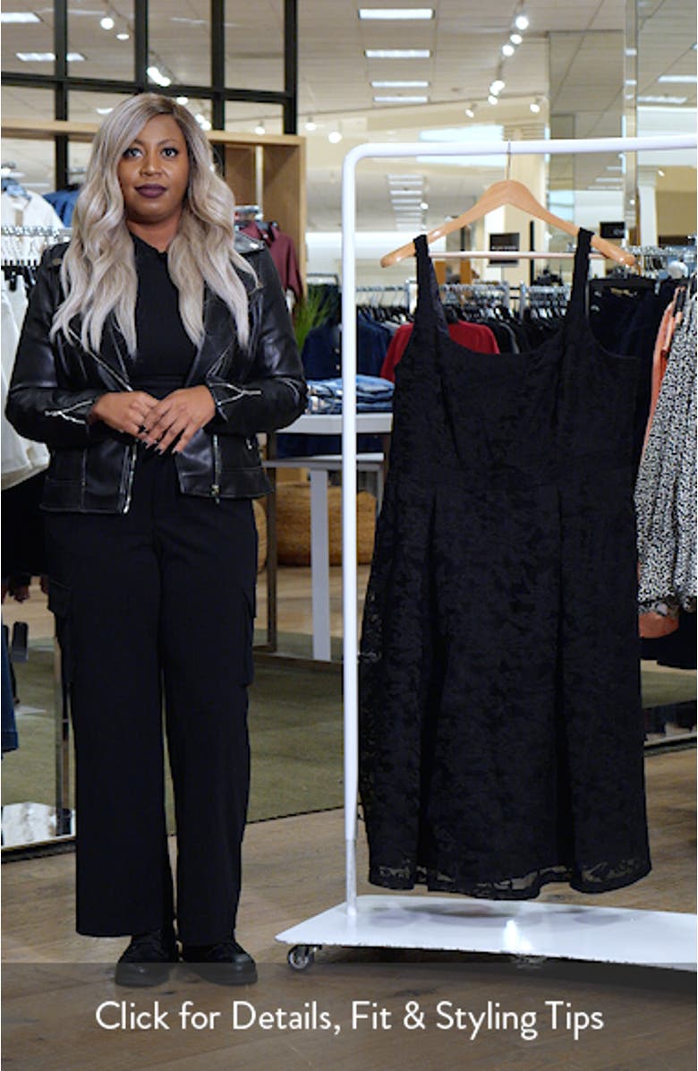 Jacklynn Floral Jacquard Sleeveless Dress, sales video thumbnail