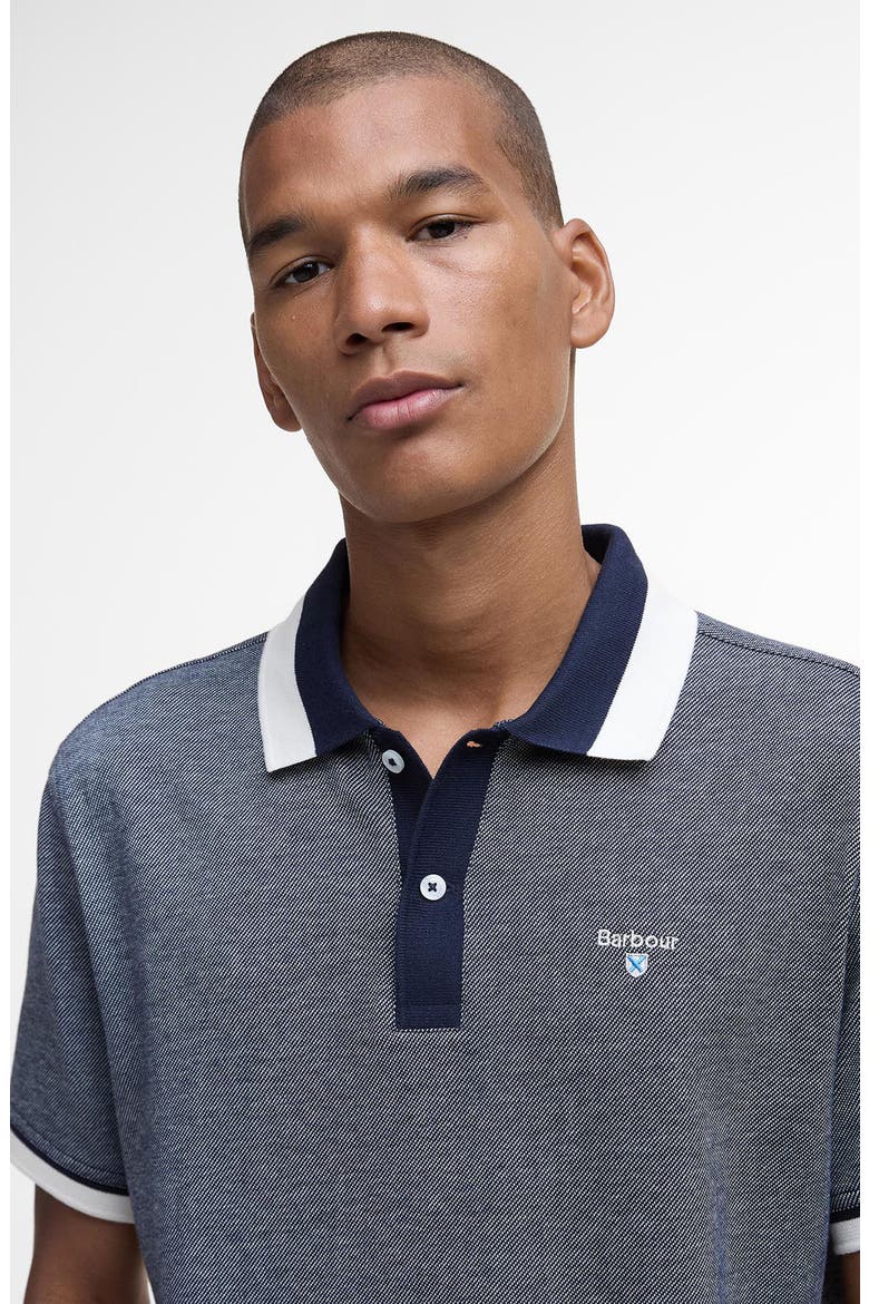 Helwith Tailored Fit Cotton Polo, Alternate, color, NAVY