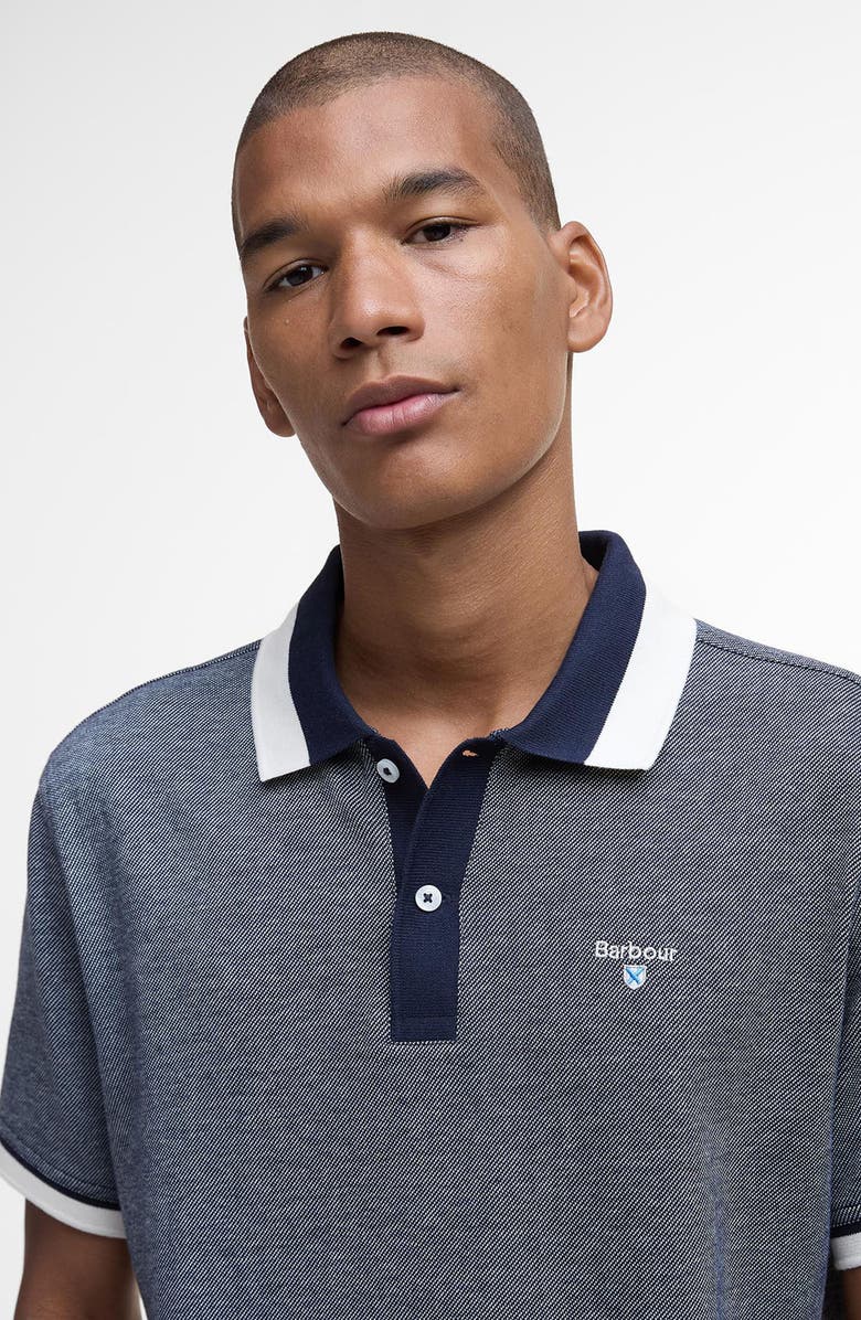 Barbour Helwith Tailored Fit Cotton Polo, Alternate, color, Navy