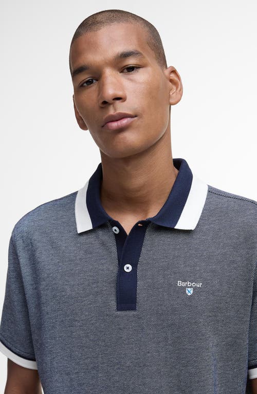 Barbour Helwith Tailored Fit Cotton Polo In Gray