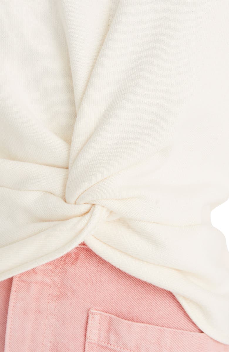 Madewell Twist Front Sweatshirt, Alternate, color, 