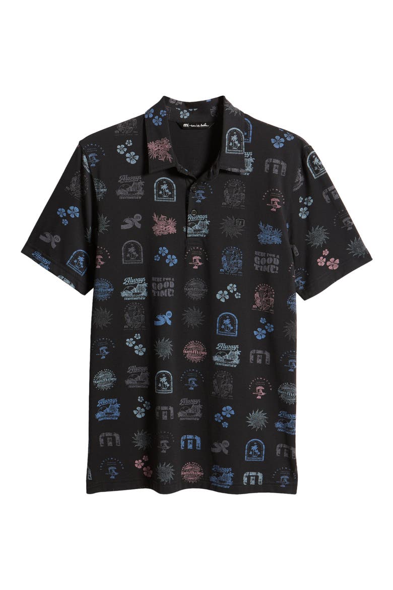 Tourist Season Polo, Alternate, color, BLACK