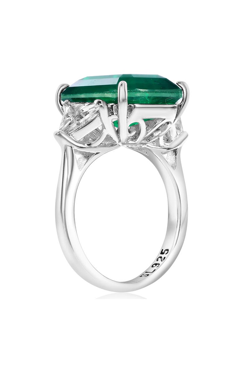 SUZY LEVIAN Gala Cubic Zirconia Engagement Ring, Alternate, color, Green