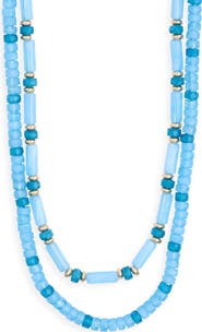 NORDSTROM RACK Two-Row Beaded Necklace
