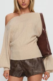 Princess Polly Jackeline Off the Shoulder Sweater
