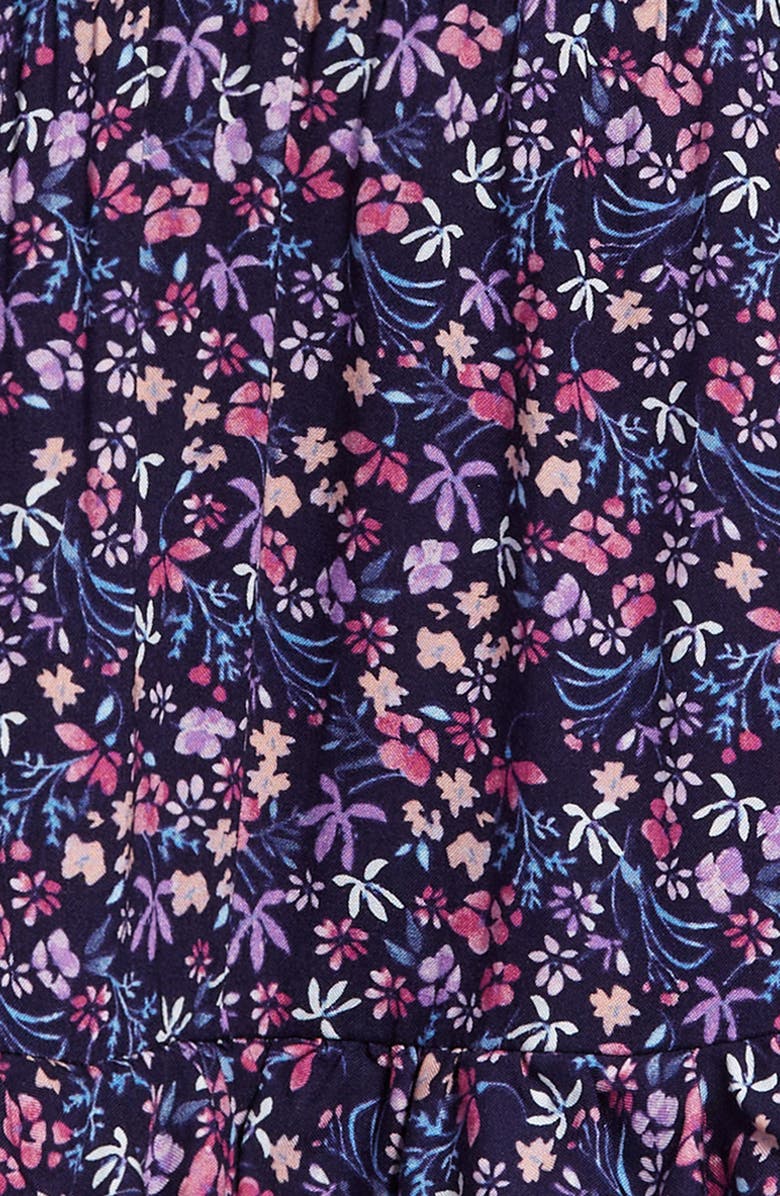 Ava & Yelly Kids' Floral Skater Dress, Alternate, color, Navy