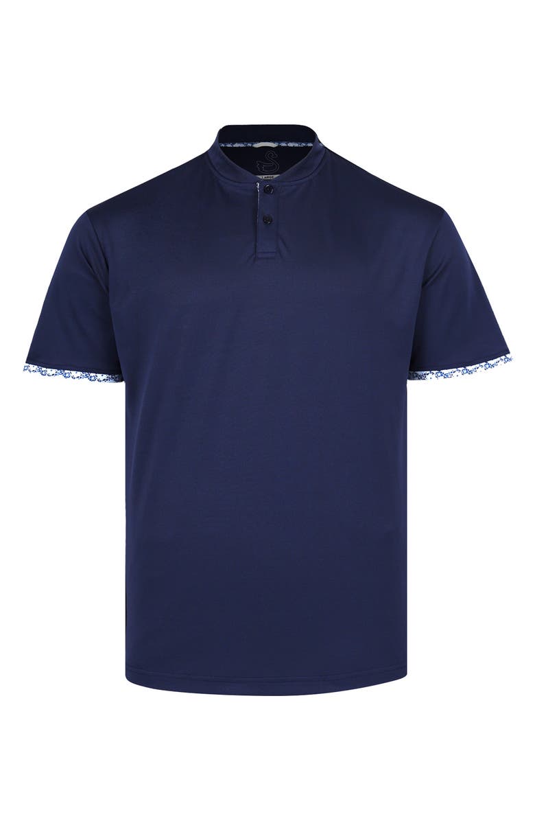 Swannies Pace Blade Collar Piqué Polo, Alternate, color, Midnight Navy