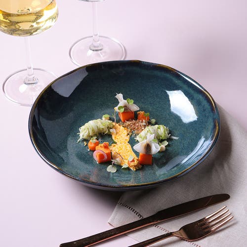 Porto Brasil Salad Bowl Set Of 6 In Blue