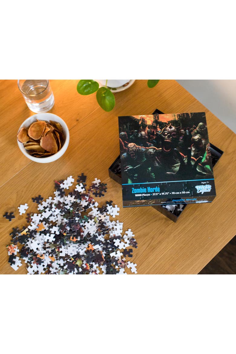 Zombie Horde Monster Horror 1000 Piece Jigsaw Puzzle, Alternate, color, Multi-Color