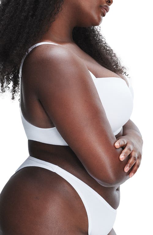 Savage X Fenty Stretch Cotton Essentials Demi T-shirt Bra In White