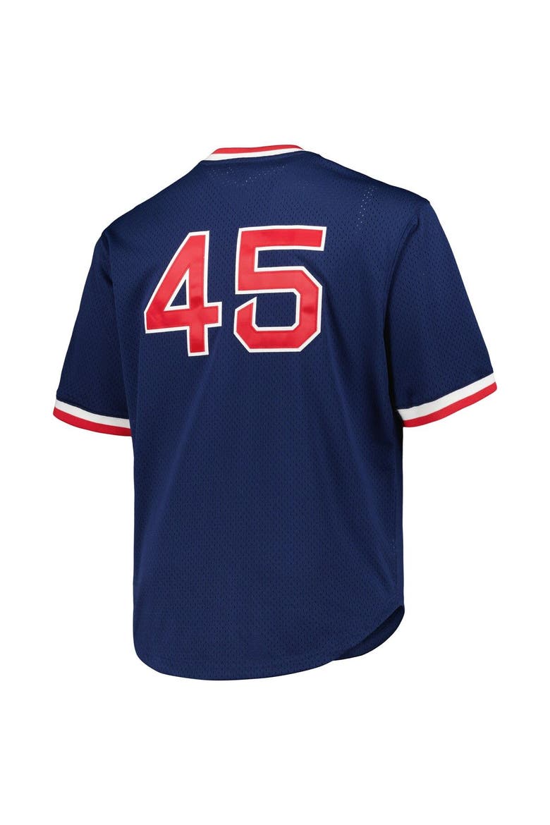 Men's Mitchell & Ness Pedro Martinez Navy Boston Red Sox 1999 Cooperstown Collection Mesh Pullover Jersey, Alternate, color, Navy