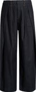 Wit & Wisdom Pleated Barrel Leg Denim Trousers
